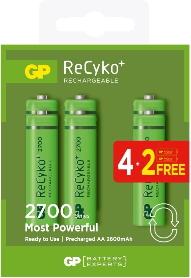 Piller GP 2600MAH Nİ-MH AA (4+2) ŞARJ EDİLEBİLİR KALEM Satın Al