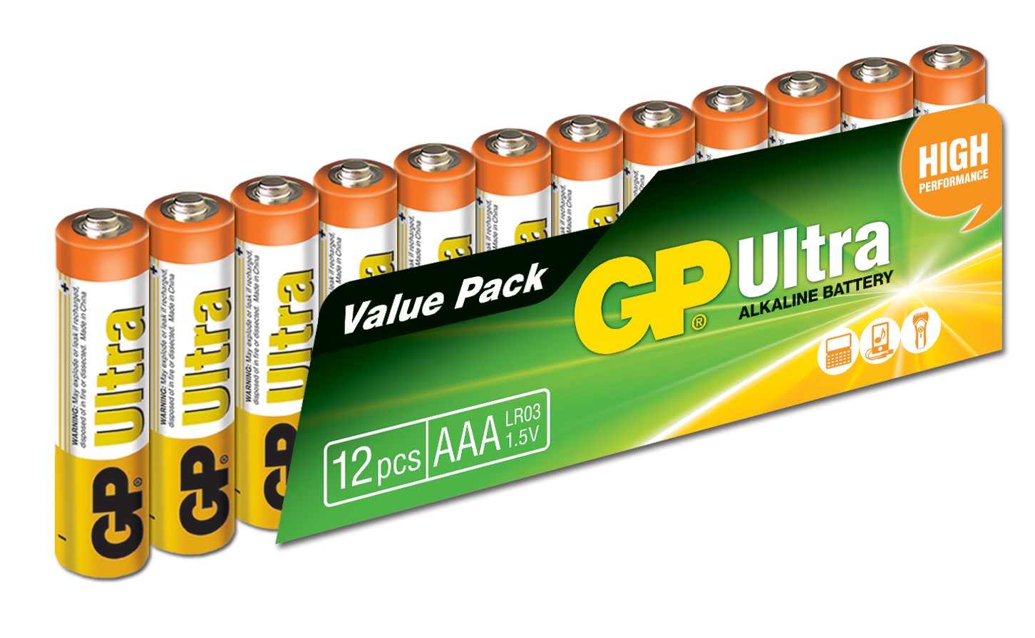 Piller GP LR03 ULTRA  ALKALİN İNCE KALEM PİL (12Lİ) PAKET Satın Al