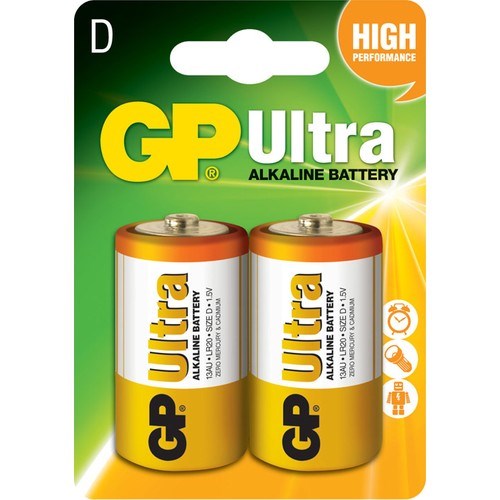 Piller GP LR20 ULTRA  BÜYÜK BOY ALKALİN (2Lİ) KALIN PİL Satın Al