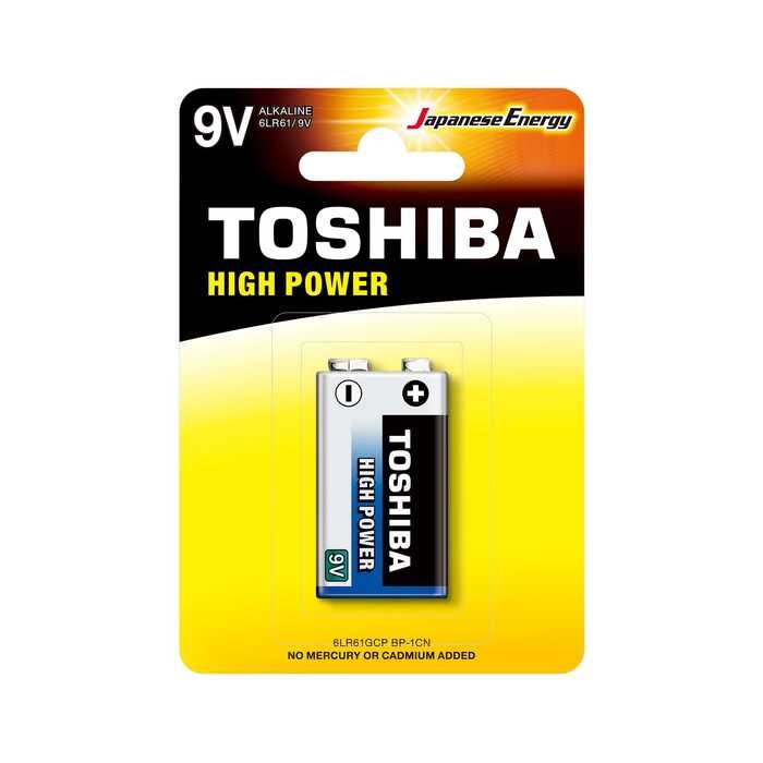 Piller TOSHIBA 6LR61 HIGH POWER ALKALIN 9V 1Lİ Satın Al