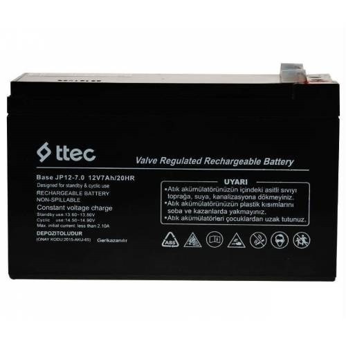 Piller TTEC 12V 7AH BAKIMSIZ KURU AKÜ Satın Al