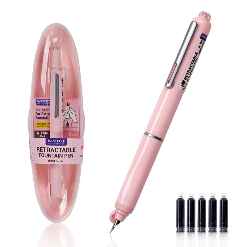 Prestij ve Dolma Kalemler WRITECH W-784 BASMALI DOLMA KALEM PEMBE - BLİSTER Satın Al