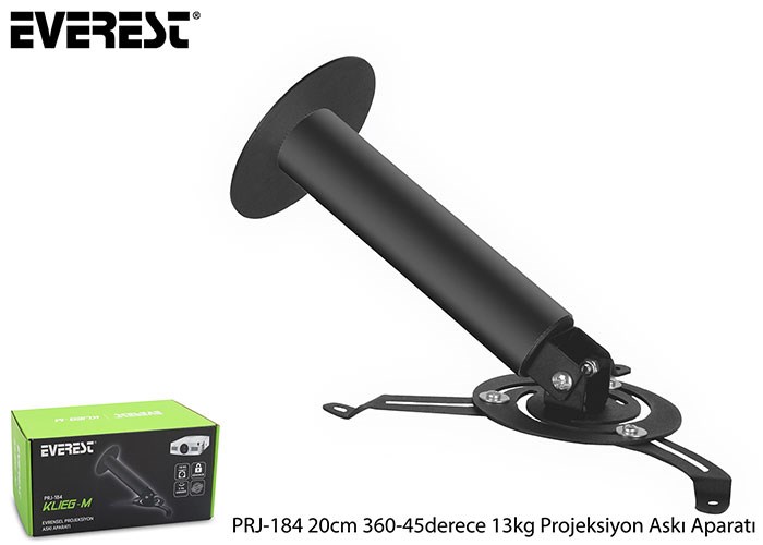 Projeksiyon Aksesuarları Everest PRJ-184 20cm 360-45derece 13kg Projeksiyon Satın Al