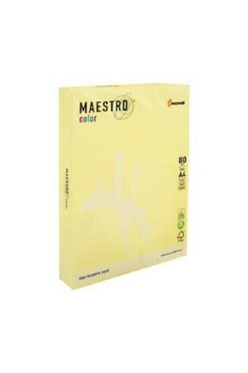 Renkli Fotokopi Kağıtları Maestro A4 Renkli Fotokopi Kağıdı Sarı Ye23 80G 1 Paket Satın Al