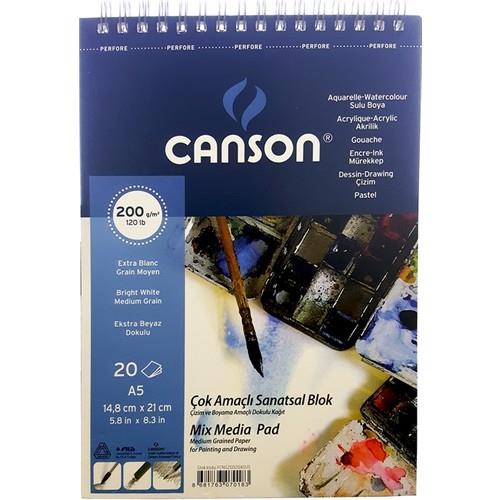 Sanatsal Resim Defterleri Canson Fineface Çok Amaçlı Resim Blok Spiralli 20 Yaprak A5 200gr Satın Al