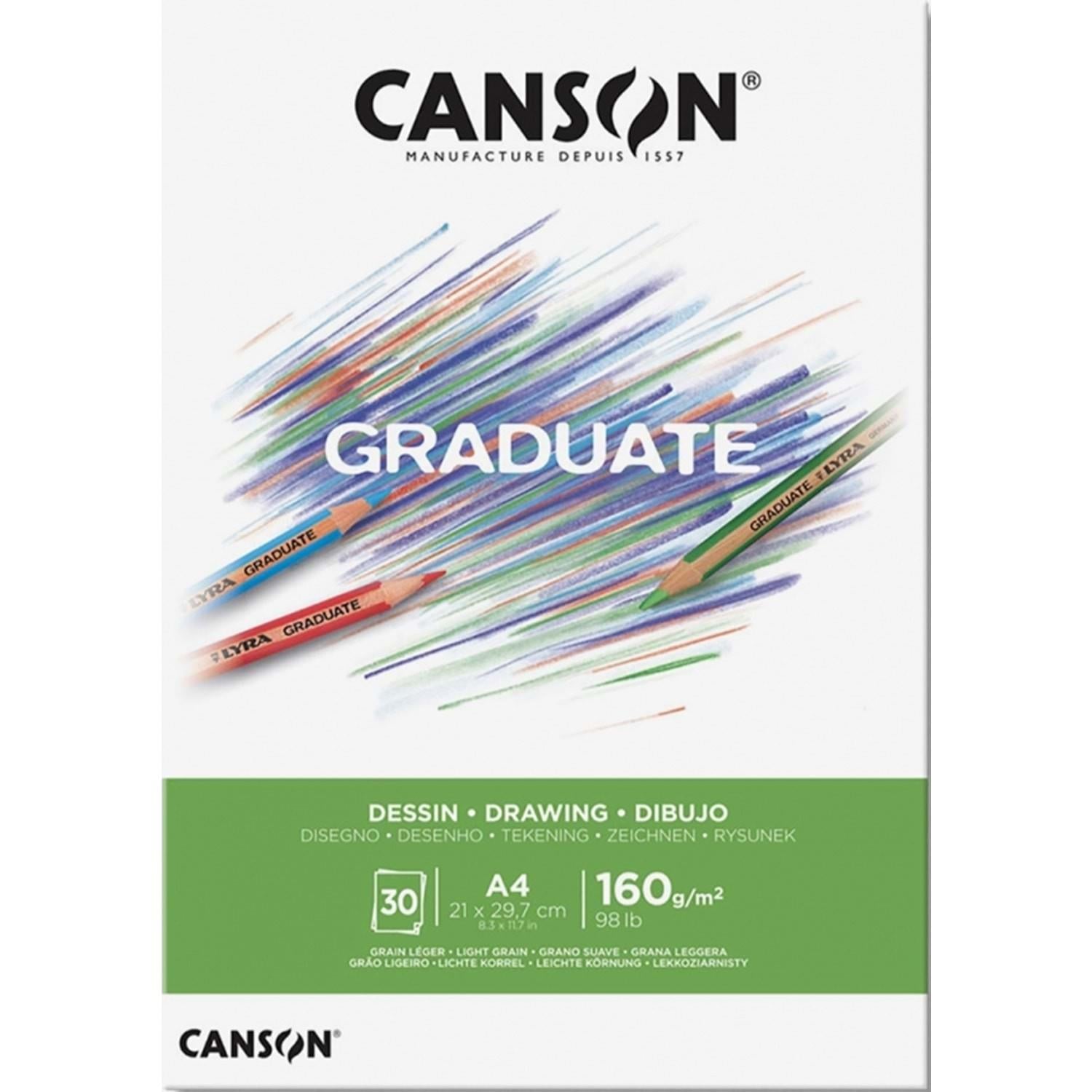 Sanatsal Resim Defterleri Canson Graduate Drawing White Çizim Blok 30 Sayfa A4 160gr Satın Al