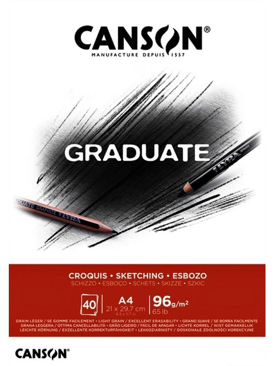 Sanatsal Resim Defterleri Canson Graduate Croquis Sketch Çizim Blok 40 Sayfa A4 96gr Satın Al