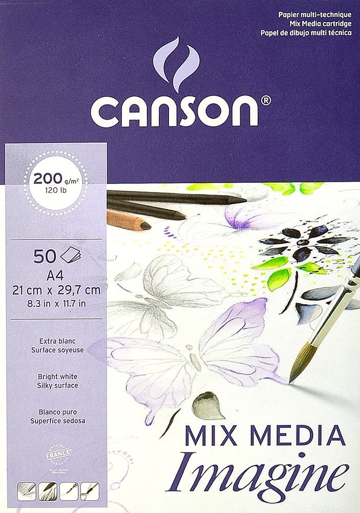Sanatsal Resim Defterleri Canson Pas İmagine Çok Amaçlı Blok 50 Sayfa A4 200gr Satın Al