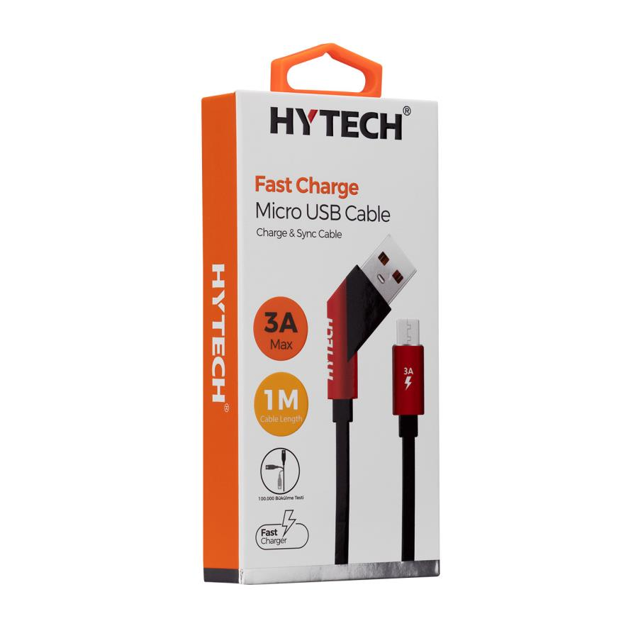 Şarj Kabloları Hytech HY-X215 3A Micro Usb 1m Siyah Data + Sarj Kablosu Satın Al