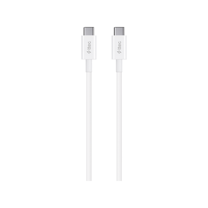 Şarj Kabloları TTEC 2DK36B TYPE C - TYPE C BEYAZ ŞARJ KABLOSU Satın Al