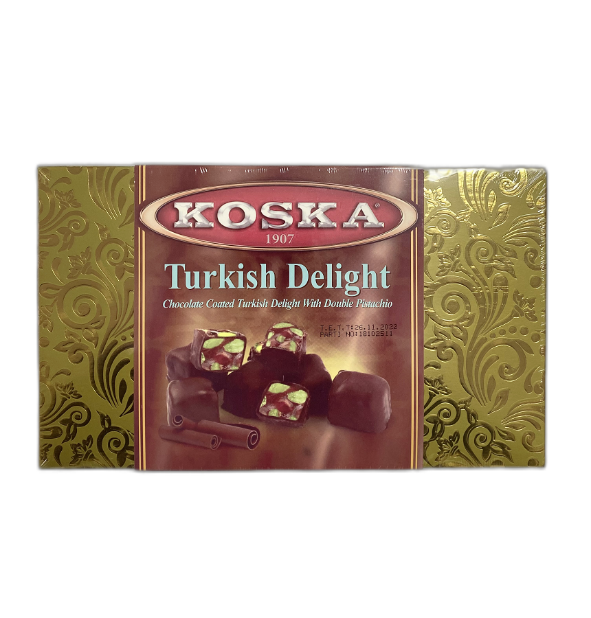 Şekerlemeler Koska 250 gr. Çikolata Kaplı Duble Fıstıklı Lokum Satın Al