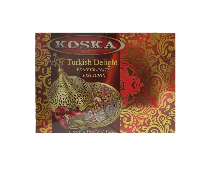 Şekerlemeler Koska 450 gr. Antep Fıstıklı Narlı Lokum Satın Al