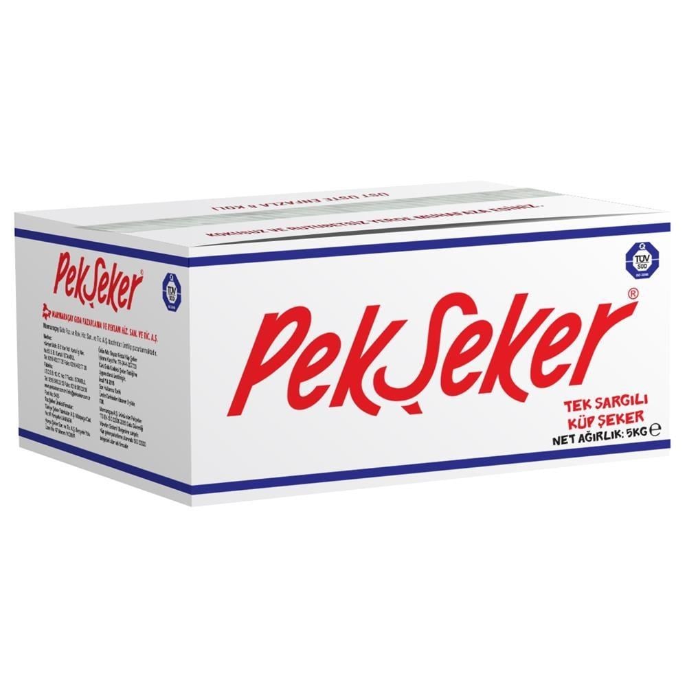 Şekerler ve Tatlandırıcılar Pekşeker Purlize Tekli Sargılı Küp Şeker 5 Kg Satın Al