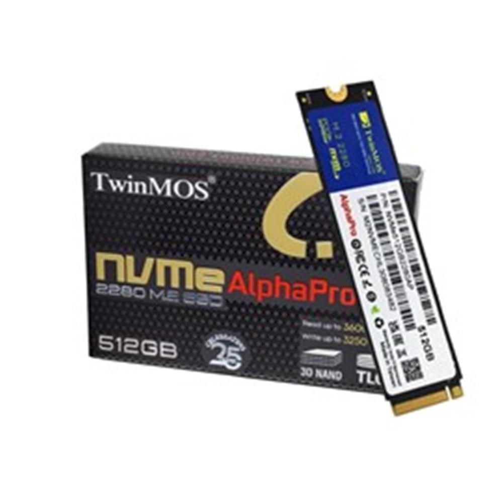 SSD Solid State Drive TwinMOS 512GB M.2 PCIe Gen3 NVMe SSD (3600-3250Mb-s) NVME512GB2280AP TLC 3DNAND Ssd Satın Al