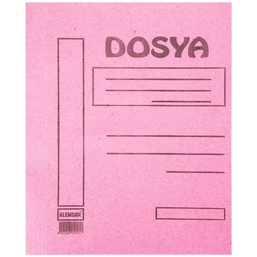 Telli Dosyalar Alemdar Karton Dosya Tam Kapak Pembe 50'li Paket Satın Al