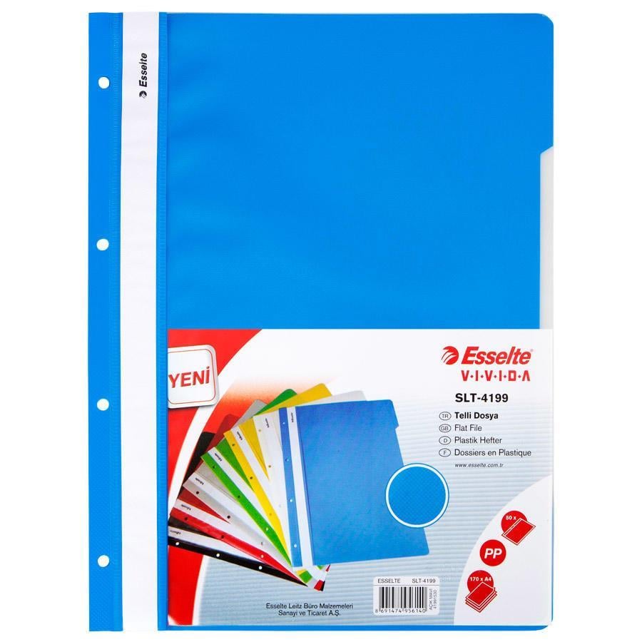 Telli Dosyalar Esselte 4199 Telli Dosya Mavi 50'li Paket Satın Al
