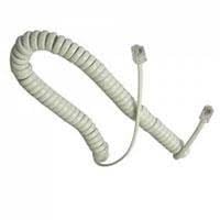 Telsiz ve Masaüstü Telefonlar Spiral Karel Gri Pluglu Ahize Kordonu 30 cm Satın Al