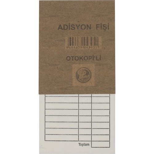 Ticari Defter ve Evraklar Dilman Adisyon Fişi Otokopili Satın Al