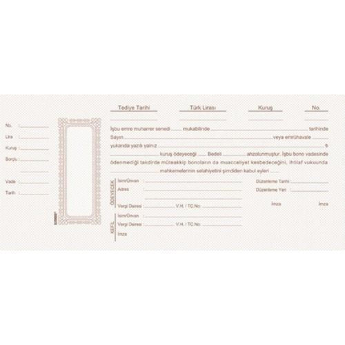 Ticari Defter ve Evraklar Dilman Senet ( Bono ) Kağıdı 100'lü  Satın Al