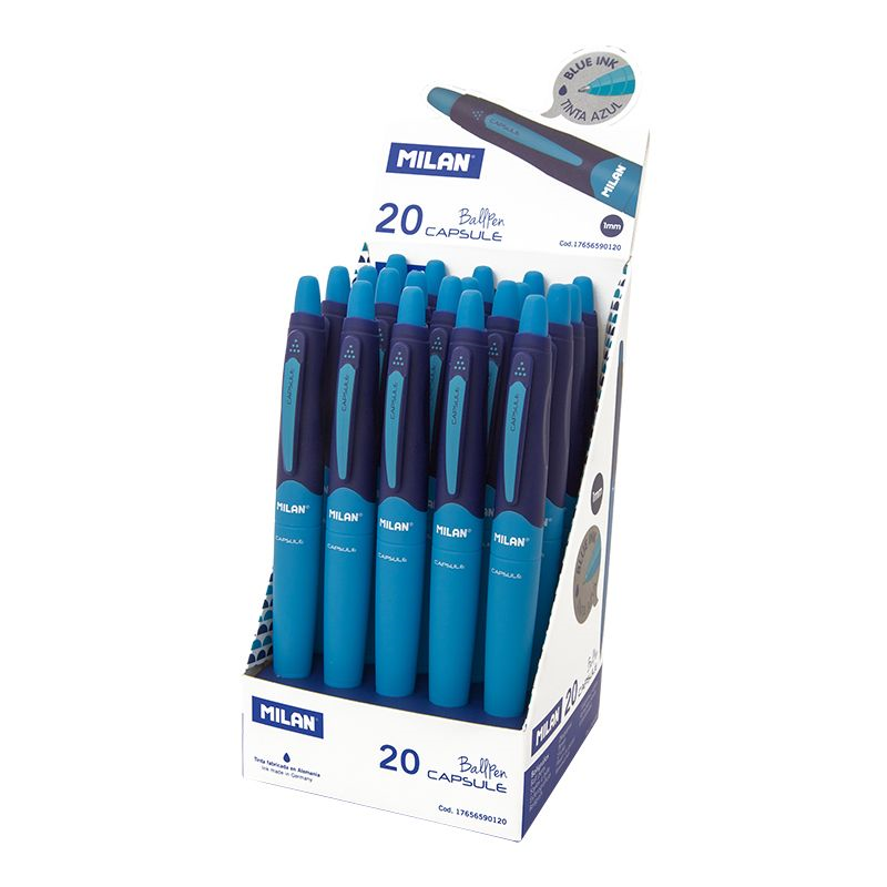 Tükenmez Kalemler MILAN 17656590120 CAPSULE MAVİ TÜKENMEZ KALEM - 20ADET Satın Al