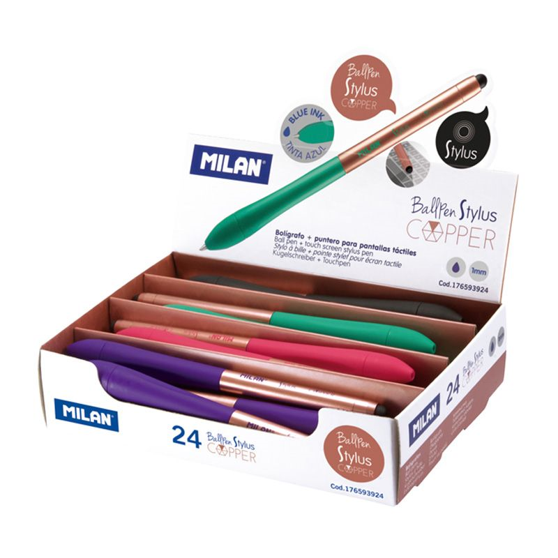Tükenmez Kalemler MILAN 176593924 STYLUS COPPER TÜKENMEZ KALEM - 24ADET Satın Al