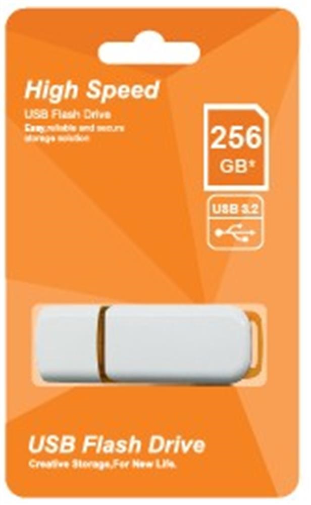 Usb Bellek Elba 256GB Plastik Beyaz-Turuncu 3.2 USB Flash Bellek Satın Al