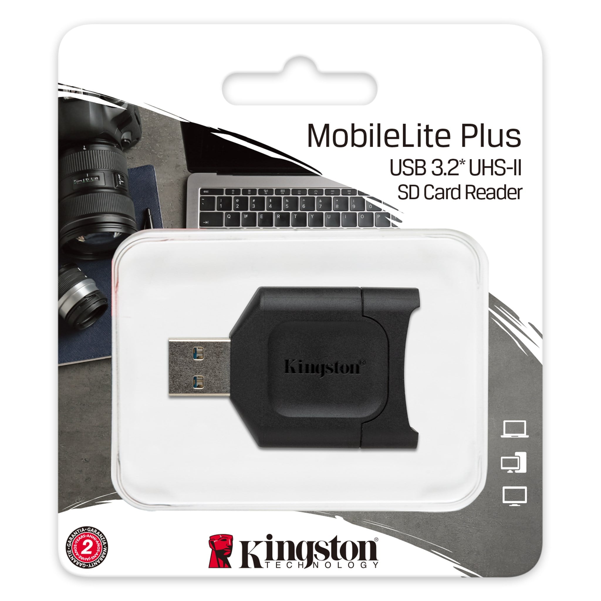 Usb Bellek Kingston MLP MobileLite Plus USB 3.1 SDHC-SDXC UHS-II Card Reader Satın Al