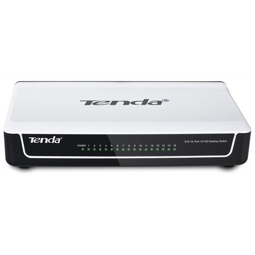 Wireless Adaptörler Tenda S16 16 Port 10-100 Mbps Switch Plastik Kasa Satın Al