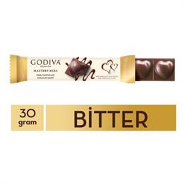 Gofret ve Çikolatalar Godiva Bitter Ganajlı Dolgulu Kalp Çikolata 30gr x 12 Adet Satın Al