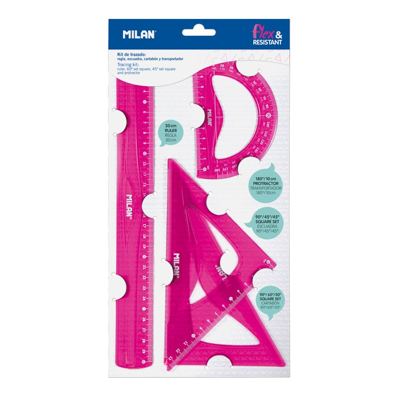  MILAN 359801P ACID PEMBE ESNEK CETVEL SETİ - 4'LÜ Satın Al