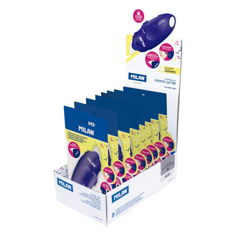  MILAN 6005108B CAPSULE ACID MAVİ SERAMİK MAKET BIÇAĞI 8Lİ Satın Al