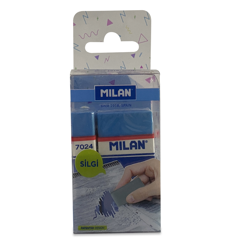  MILAN NATA BLUE 7024B SİLGİ BLİSTER - 3LÜ Satın Al