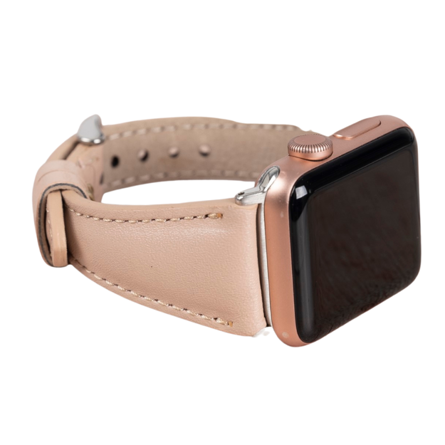 Akıllı Saatler Apple Watch Uyumlu Deri Kordon 42-44-45mm Slim NU1 Satın Al