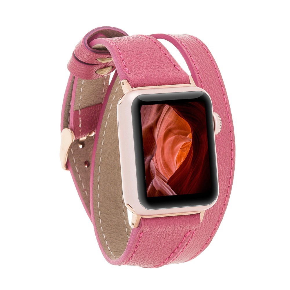 Akıllı Saatler Apple Watch Uyumlu Deri Kordon 42-44-45mm DT CP4 Satın Al