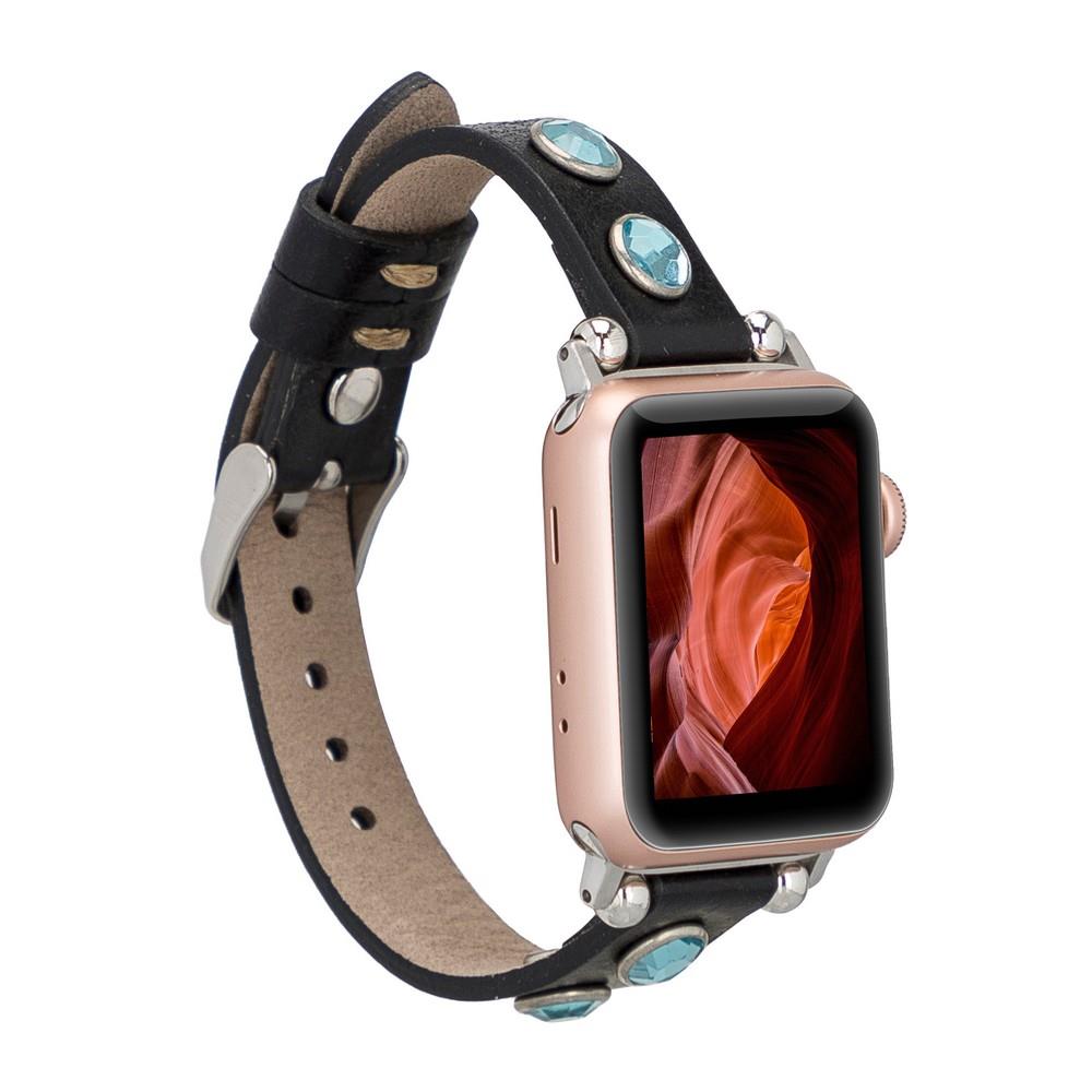 Akıllı Saatler Apple Watch Uyumlu Deri Kordon 38-40-41mm TR RST1 Satın Al