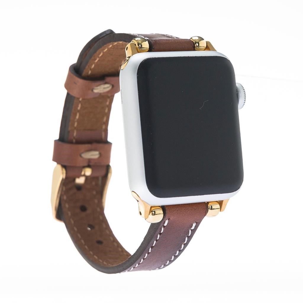 Akıllı Saatler Apple Watch Uyumlu Deri Kordon 38-40-41mm Slim RST2EF Satın Al