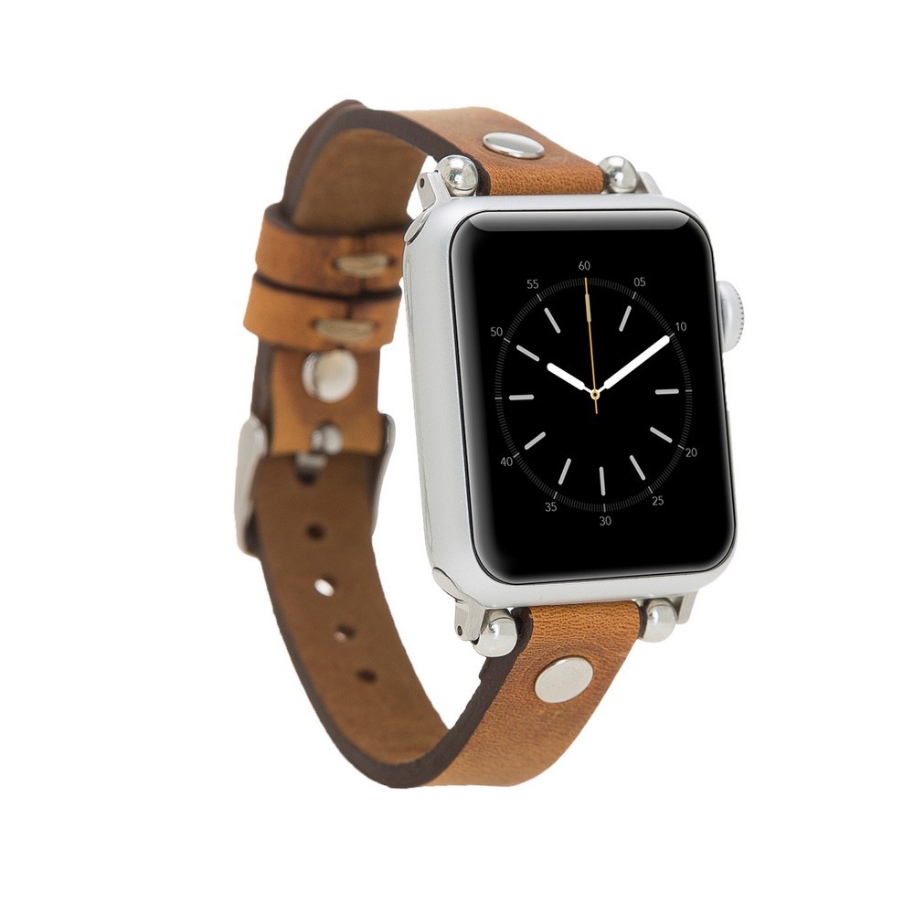 Akıllı Saatler Apple Watch Uyumlu Deri Kordon 38-40-41mm Ferro ST G19 Satın Al