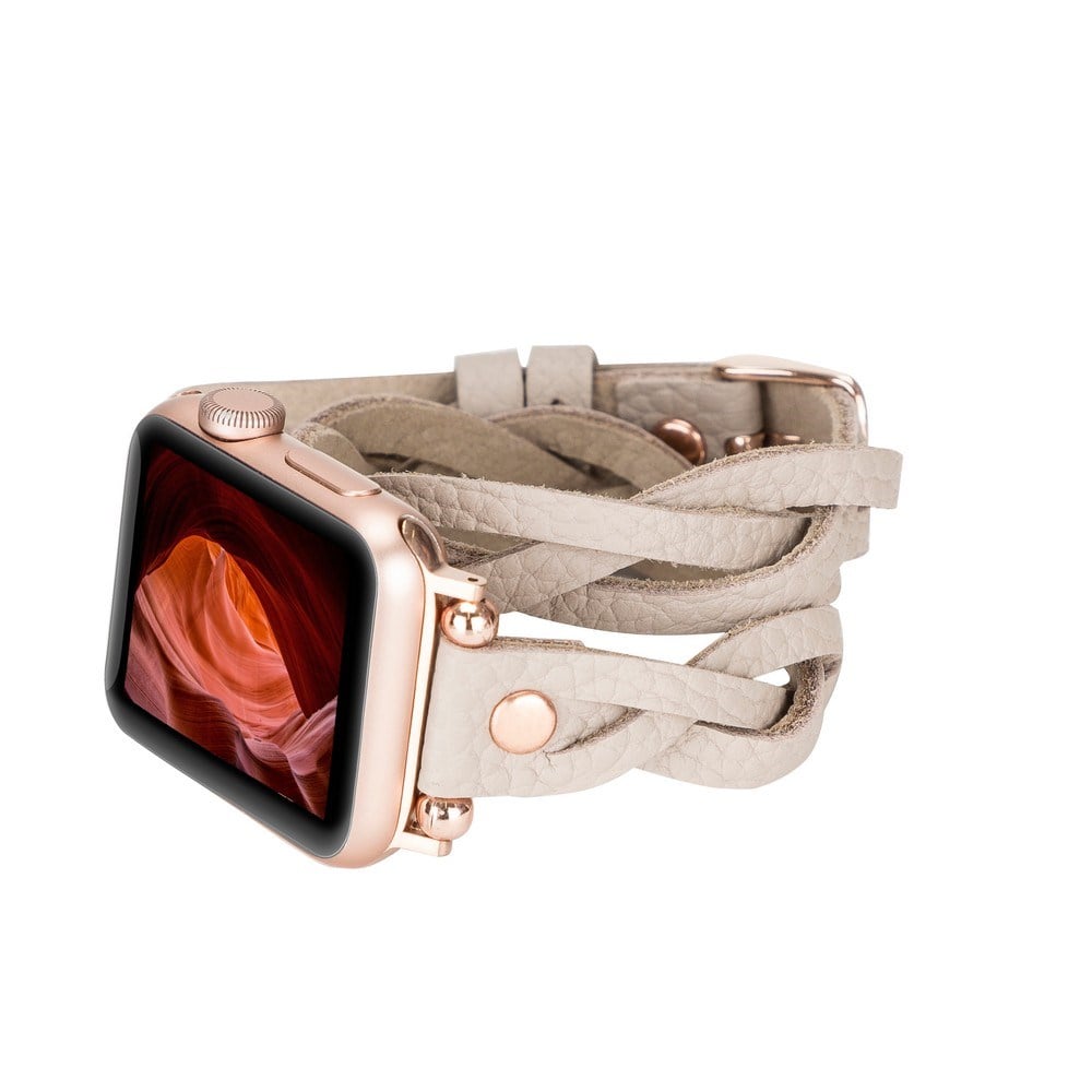 Akıllı Saatler Apple Watch Uyumlu Deri Kordon Peggy 38-40-41mm DTRTERC3 Satın Al