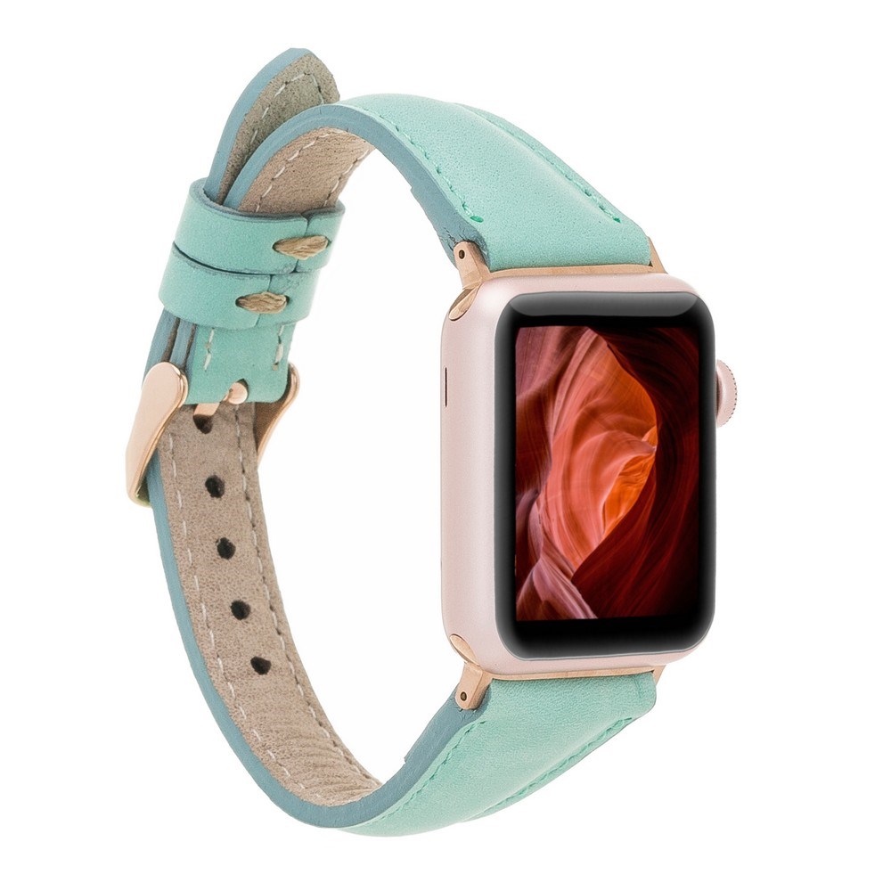 Akıllı Saatler Apple Watch Uyumlu Deri Kordon 42-44-45mm Slim BRN7 Satın Al