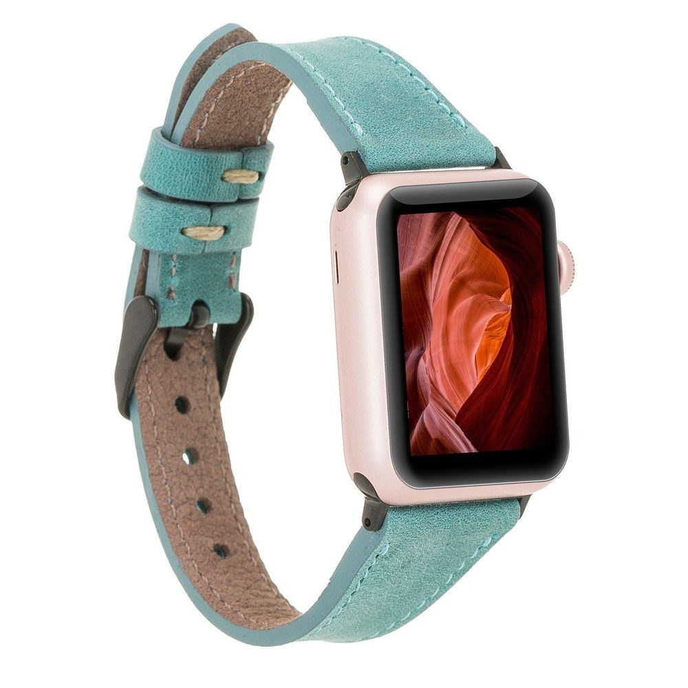 Akıllı Saatler Apple Watch Uyumlu Deri Kordon 42-44-45mm Slim CZ12 Satın Al