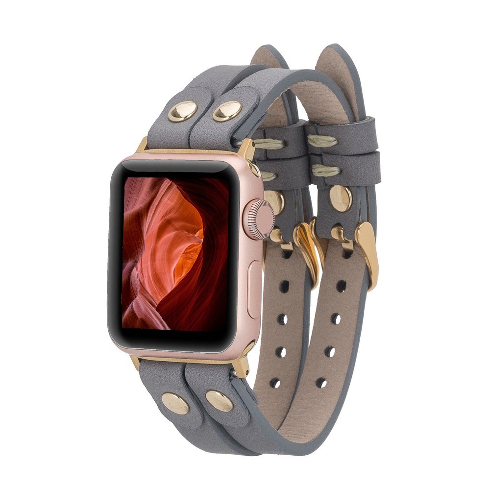 Akıllı Saatler Apple Watch Uyumlu Deri Kordon Ely Double Tour GT RST9 Satın Al