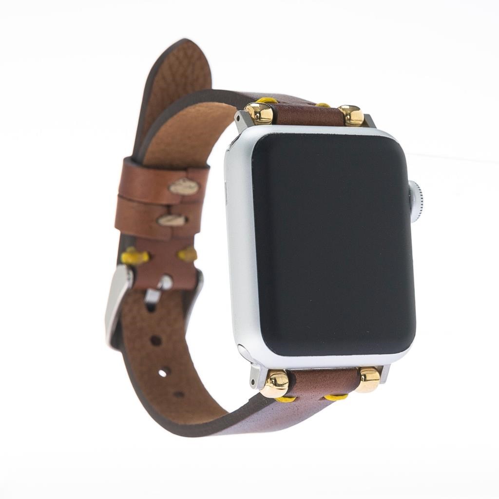 Akıllı Saatler Apple Watch Uyumlu Deri Kordon 38-40-41mm Slim SRÇ RST2E Satın Al