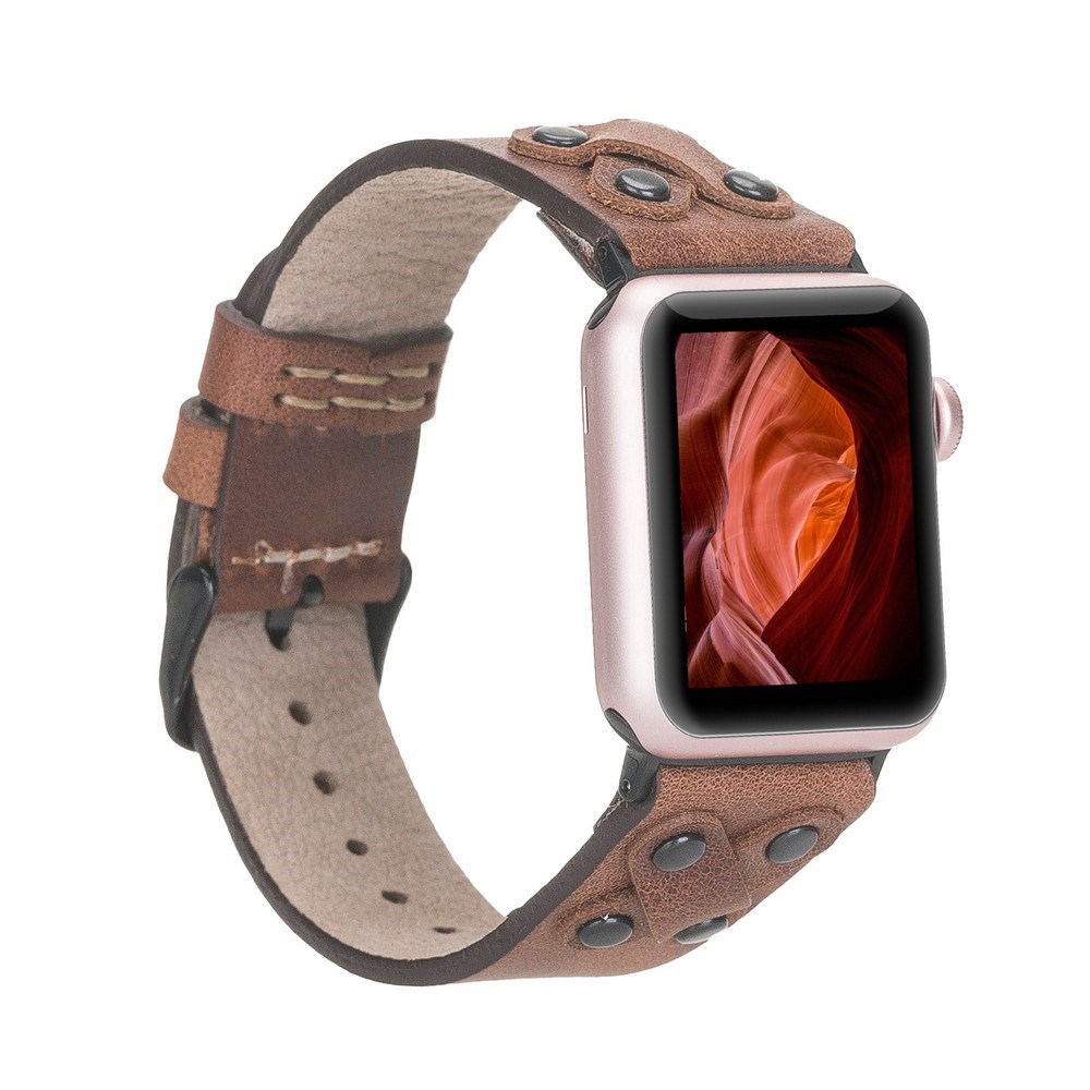 Akıllı Saatler Apple Watch Uyumlu Deri Kordon Cross 42-44-45mm BT TN02 Satın Al