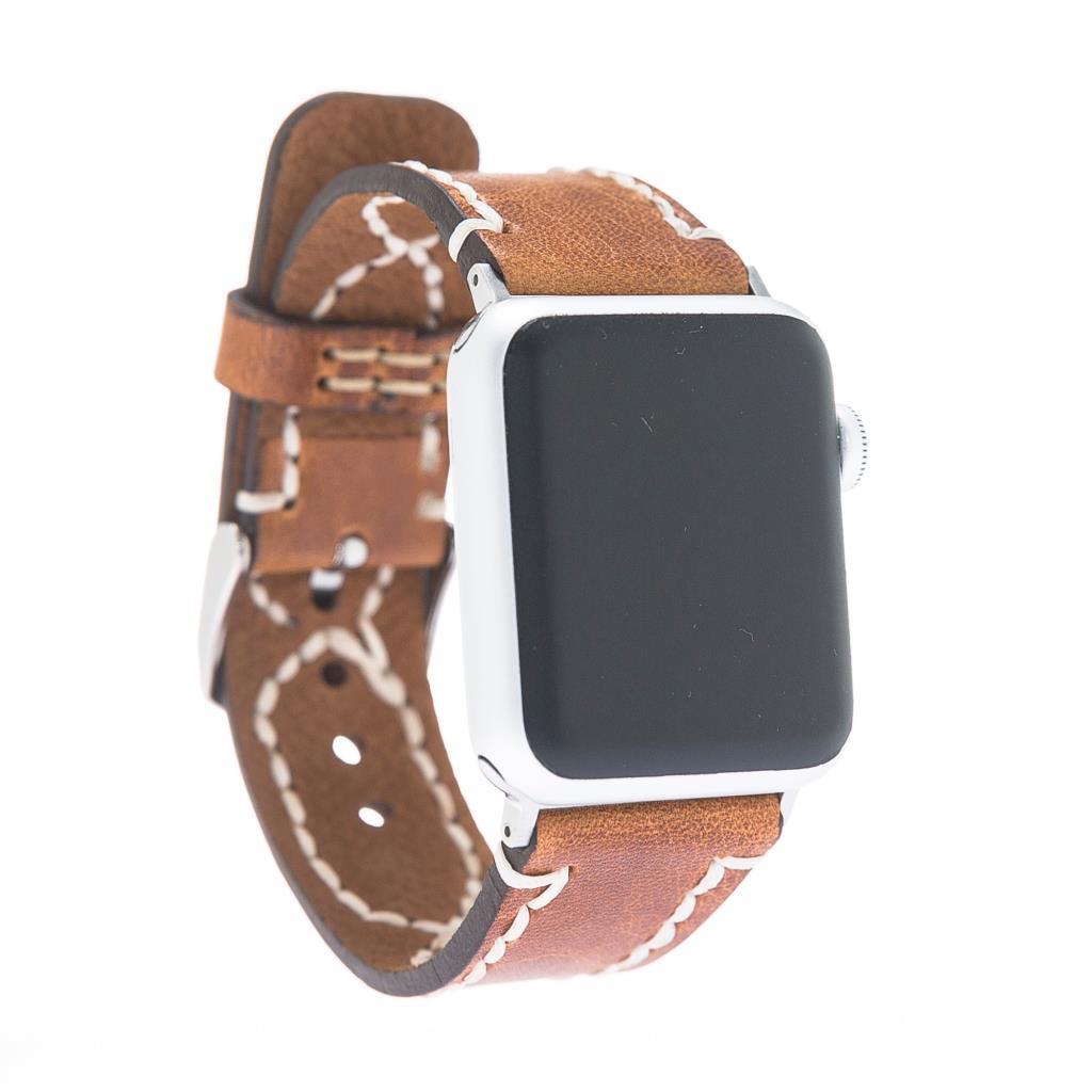 Akıllı Saatler Apple Watch Uyumlu Deri Kordon 42-44-45mm V18 Daniel Satın Al