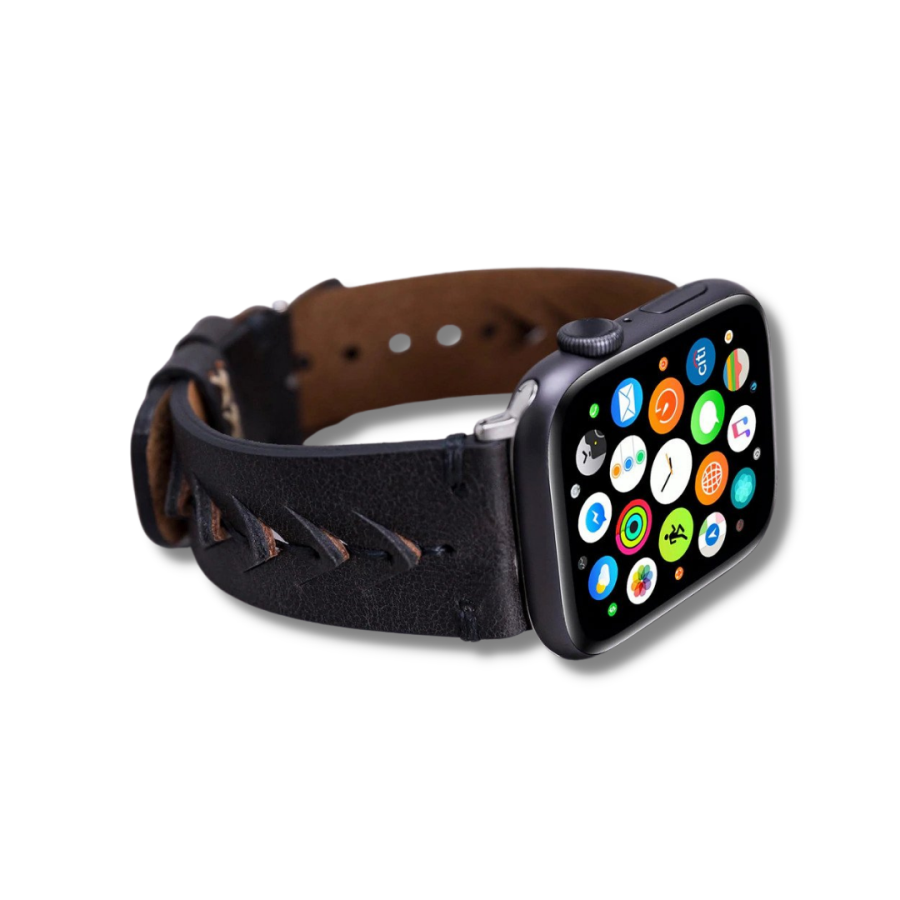Akıllı Saatler Apple Watch Uyumlu Deri Kordon 42-44-45mm TN1 Boras Satın Al