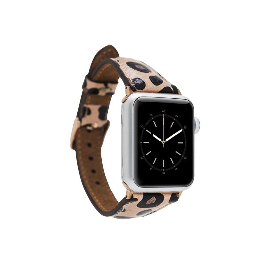 Akıllı Saatler Apple Watch Uyumlu Deri Kordon 42-44-45mm Slim LE02N Satın Al