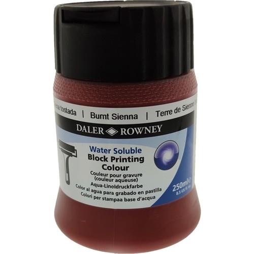 Akrilik Boyalar Daler Rowney Burnt Sienna Su Bazlı Linol Baskı Boyası 250ml Satın Al