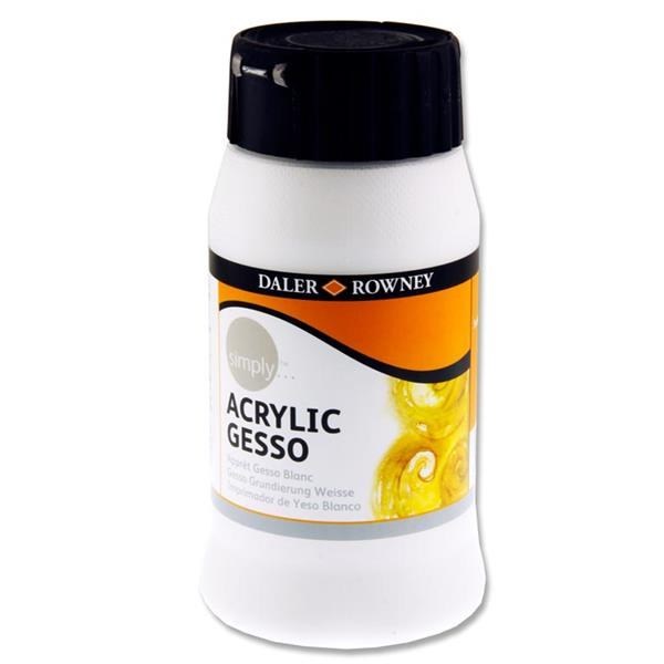 Akrilik Boyalar Daler Rowney Simply Akrilik Gesso Primer Beyaz 500ml Satın Al