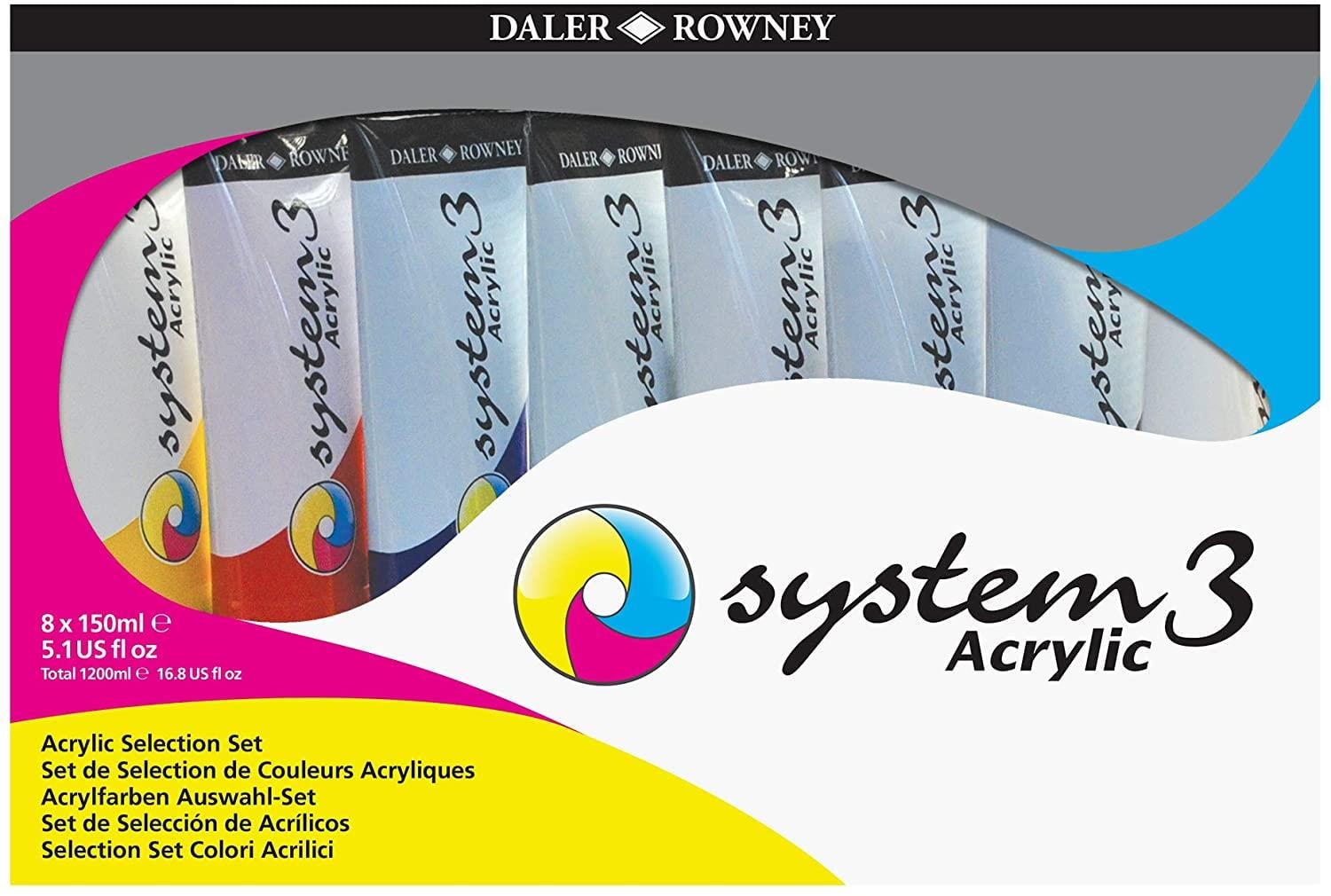 Akrilik Boyalar Daler Rowney System 3 Selection Akrilik Boya Seti 8x150ml Satın Al