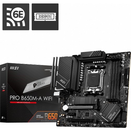 Anakartlar Msı Mb Pro B650M-A Wifi Am5 Ddr5 6400Mhz(Oc) Hdmı Dp M.2 Usb3.2 2.5G Lan Wifi 6E Matx Anakart Satın Al